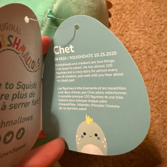 Chet The Squishmallow 7.5 inch - Picture 7 of 7